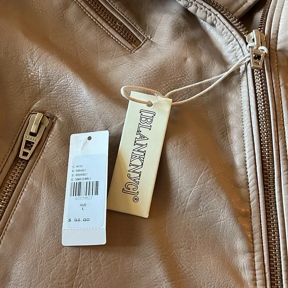 Anthropologie BlankNYC leather jacket size L - Picture 3 of 4